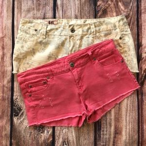 2 pair of jean shorts